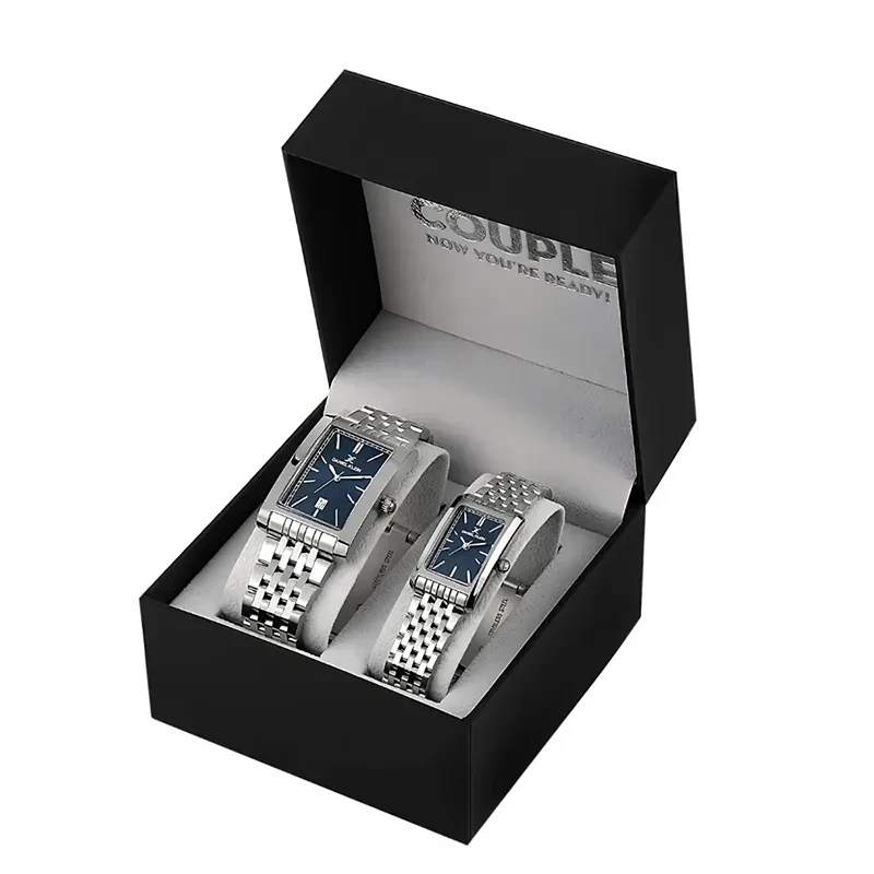 Daniel Klein Blue Dial Pair Couples Watch Set- DK.1.14011-3